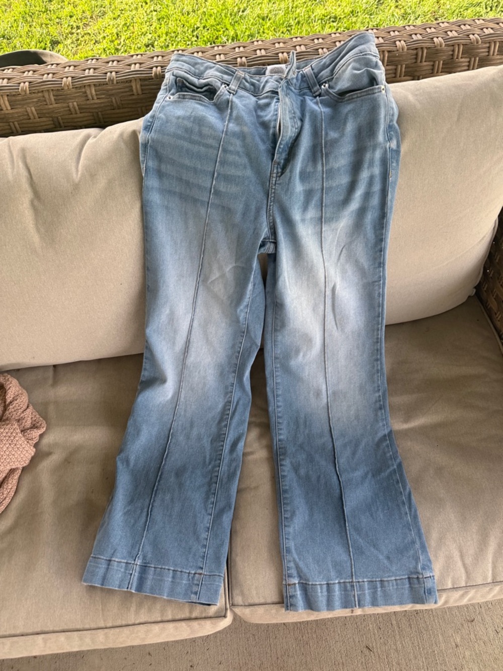 Time and Tru Light Blue Wide-Leg Jeans